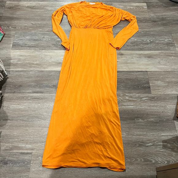 The Line by K Pascal Dress Tangerine Orange Size Medium - Picture 4 of 10